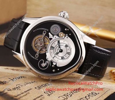 Montblanc Tourbillon Bi-Cylindrique Replica Watch Leather Band Shop Online